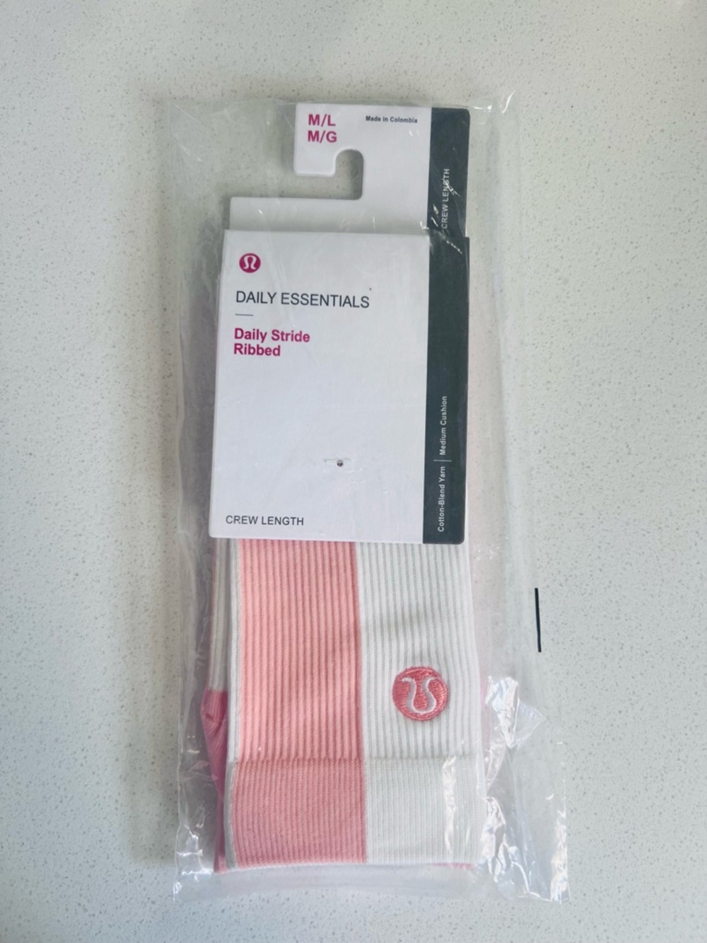 Lululemon Daily Stride Ribbed Crew Socks